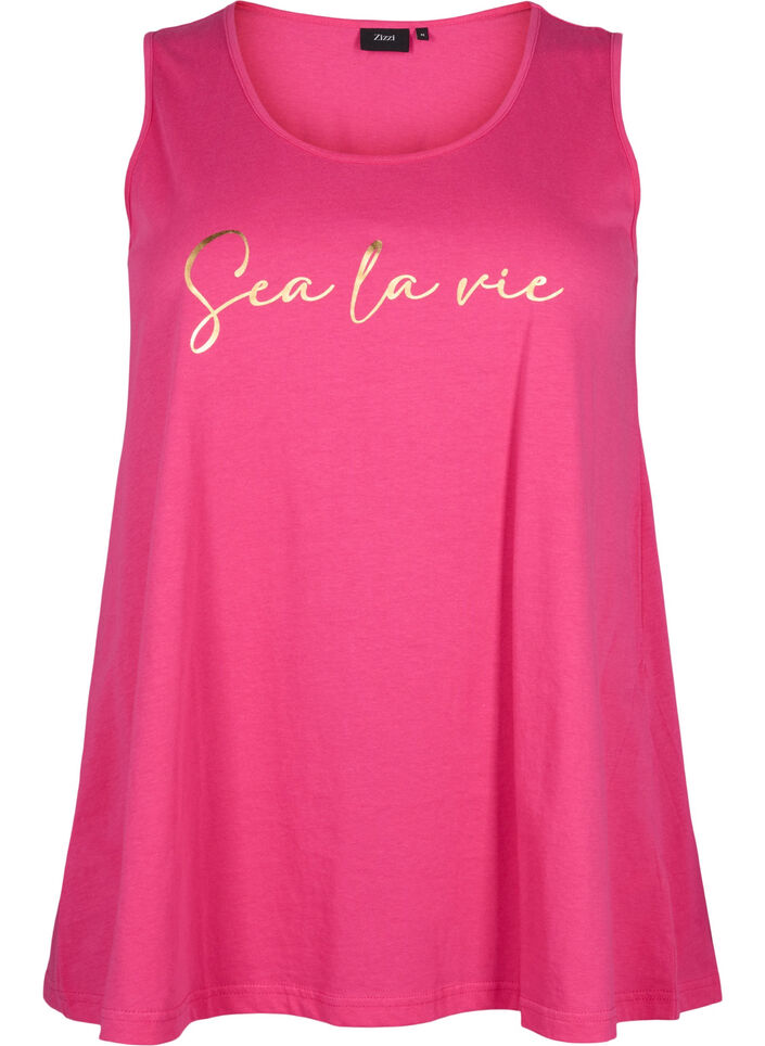 Cotton top with a-shape, Pink, Packshot image number 0