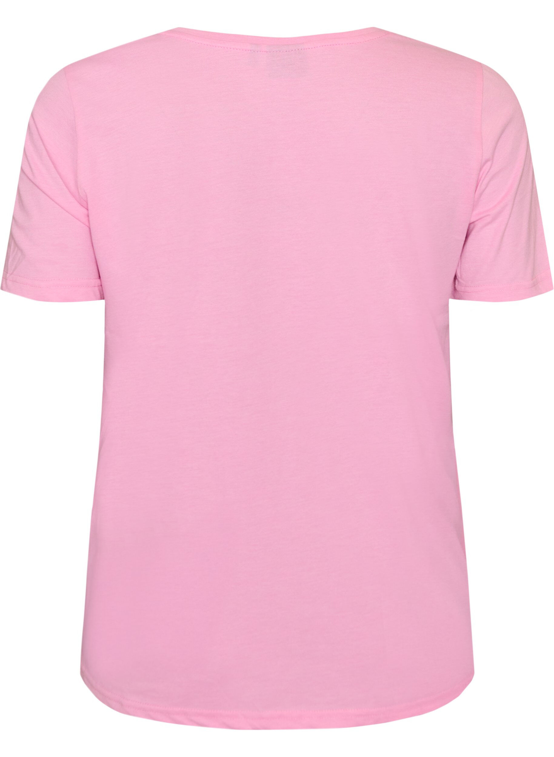 ZizzifashionV-neck T-shirt, Pink, Packshot image number 1