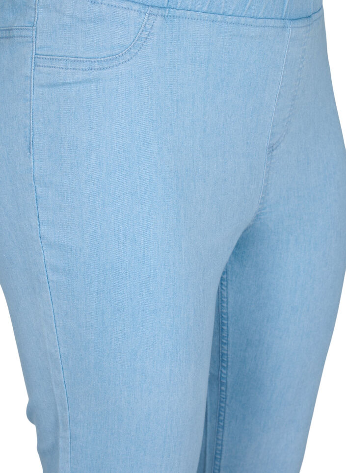 Cotton blend capris, Light blue denim, Packshot image number 2