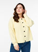 Rib knit cardigan with buttons, Yellow, Model image number 0