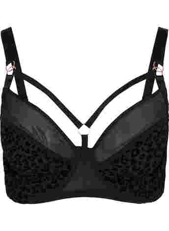 Patterned Figa bra with mesh and thong