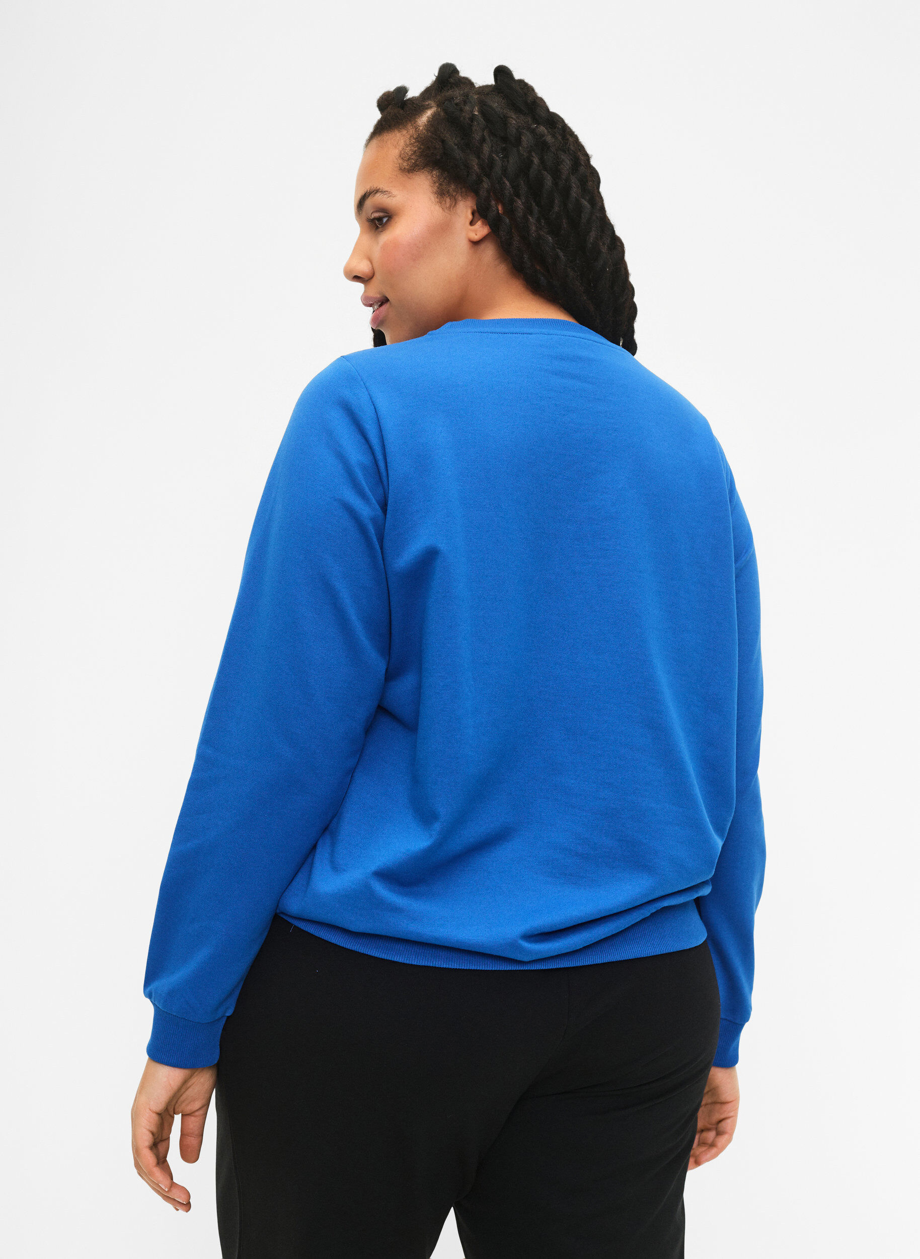 Zizzifashion Sweatshirt with text, Victoria b. W. Reset, Model image number 1