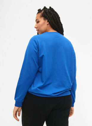 Sweatshirt with text, Victoria b. W. Reset, Model image number 1
