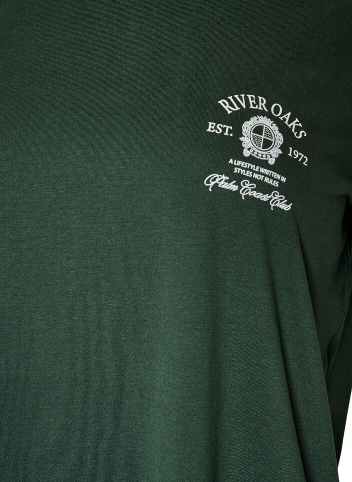 T-shirt with motif, Green, Packshot image number 2