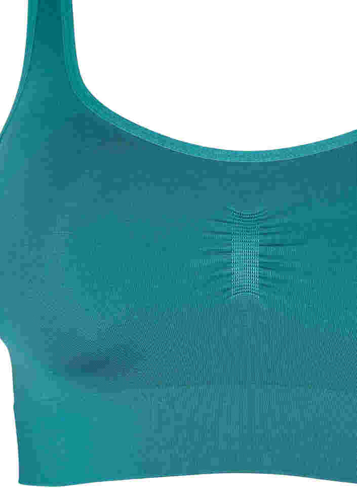 Soft non-padded bra, Green-Blue Slate, Packshot image number 2