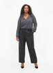 Faux leather trousers with pockets, Black, Model image number 0
