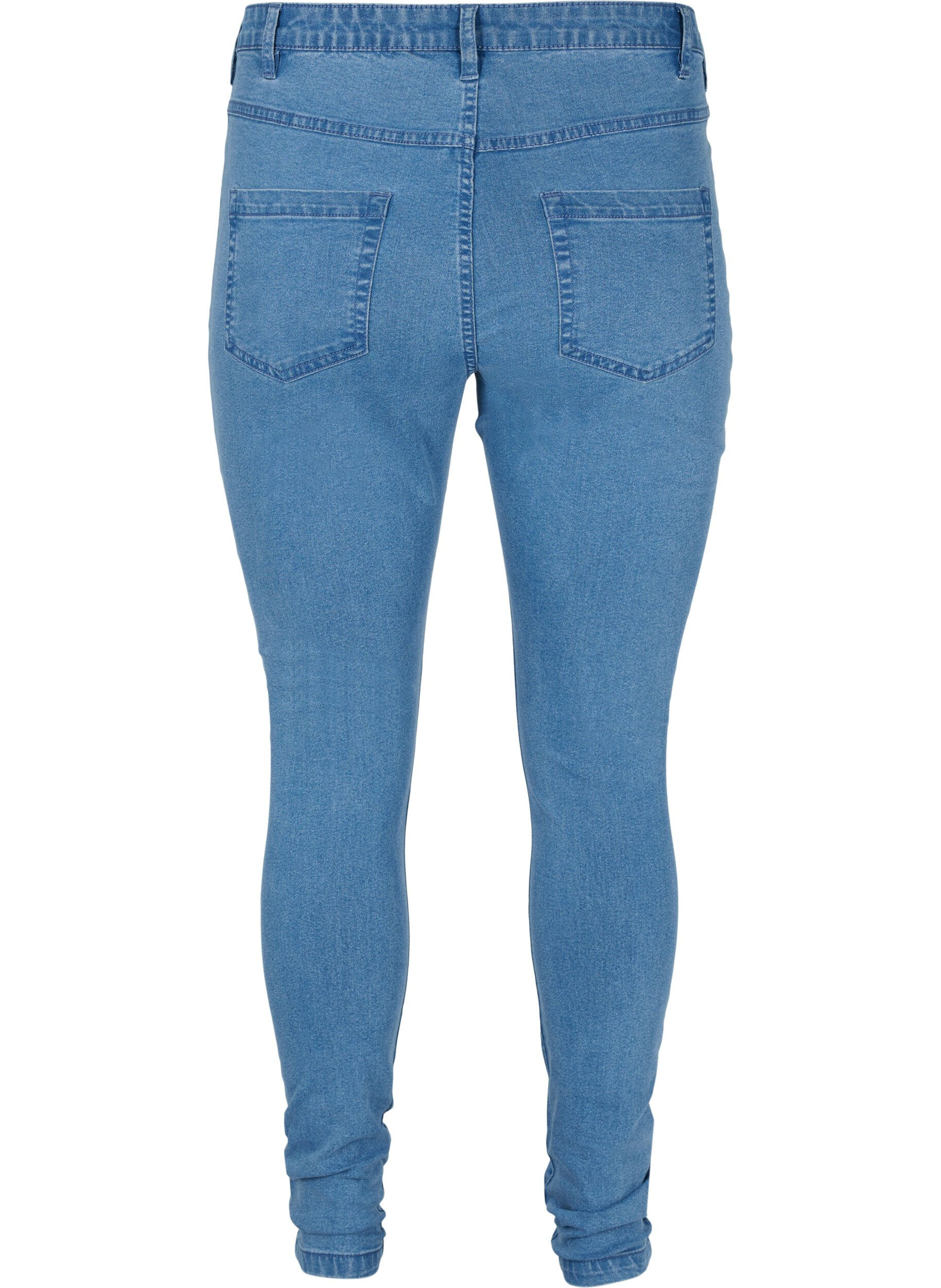 Zizzifashion High-waisted super slim Amy jeans , Light Blue, Packshot image number 1