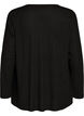 Open cardigan in textured jersey, Black, Packshot image number 1