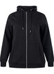 Zipped sweat hoodie with pockets, Black, Packshot image number 0