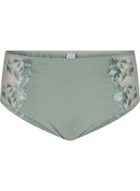 Hipster briefs with embroidery and regular waist
