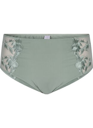 Hipster briefs with embroidery and regular waist, Iceberg Green, Packshot image number 0