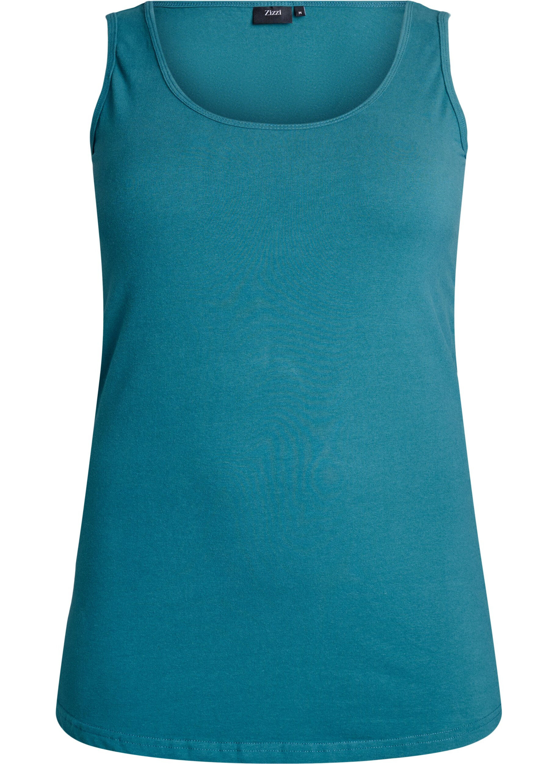 Zizzifashion Cotton basic top, Green, Packshot image number 0