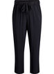 High-waisted viscose trousers, Black, Packshot image number 0