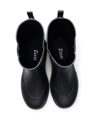 Short wide fit rubber boot, Black, Packshot image number 2