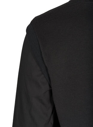 Sweatshirt with long sleeves and ribbed cuffs, Black, Packshot image number 3