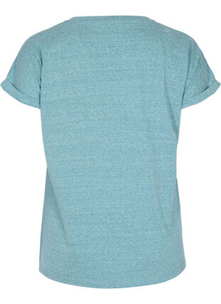 Marled cotton t-shirt, Dragonfly Melange, Packshot image number 1