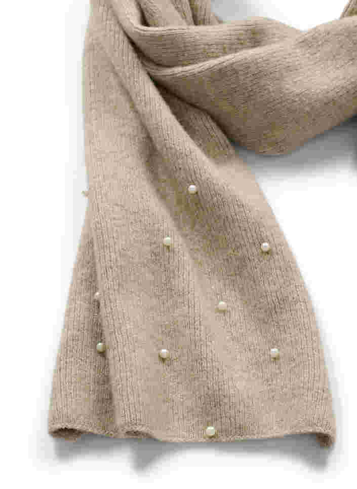 Knitted scarf with pearls, Nomad, Packshot image number 1