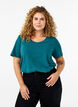 Basic plain cotton t-shirt, Green, Model image number 0