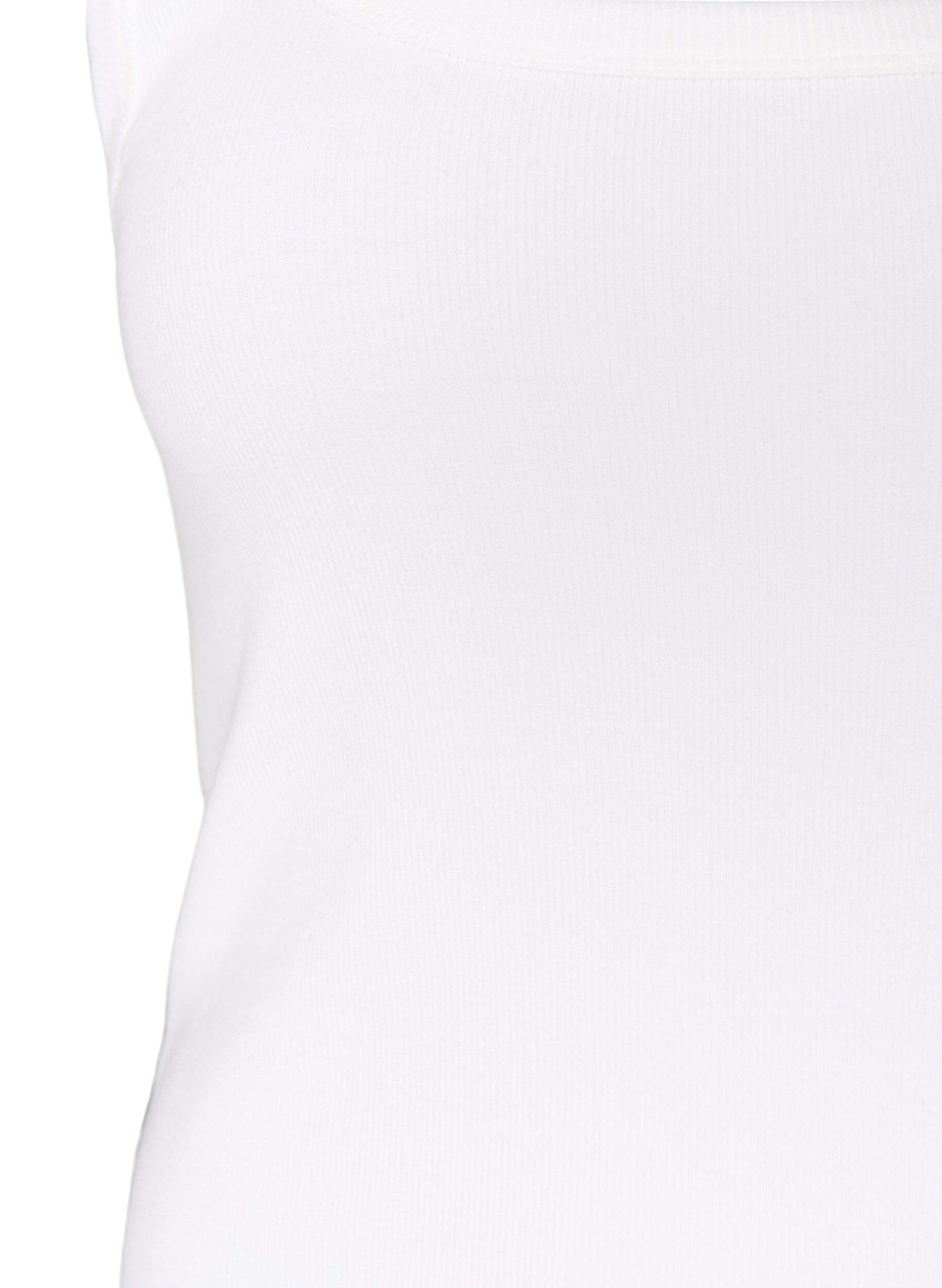 ZizzifashionRib top with square neckline, White, Packshot image number 2