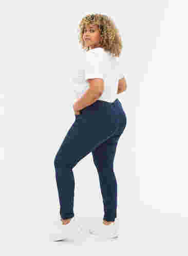 High-waisted super slim Amy jeans , Dark blue, Model image number 2