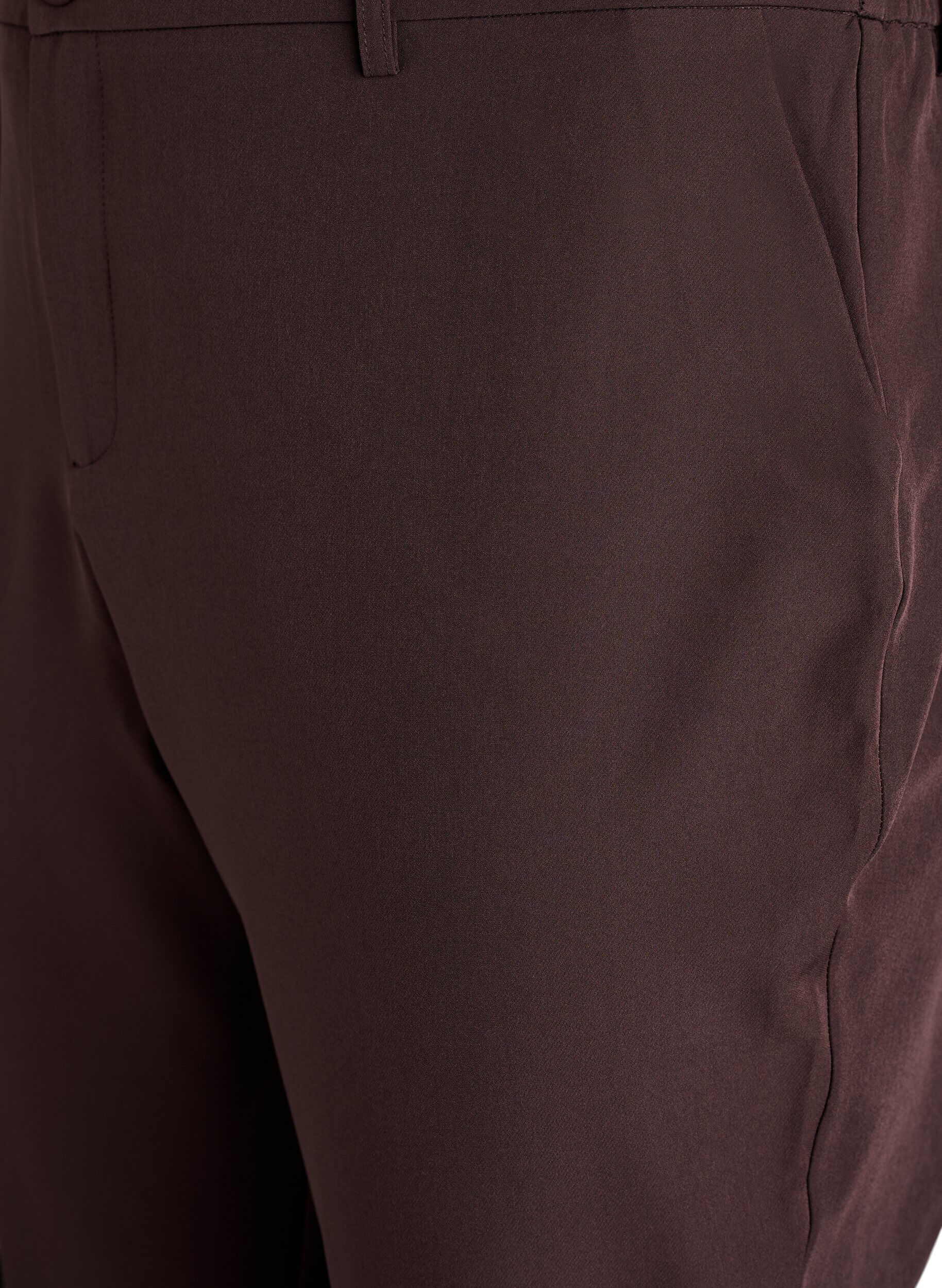 ZizzifashionTrousers with pockets and straight legs, Brown, Packshot image number 2