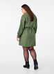Shirt dress with tie belt and long sleeves, Green, Model image number 2