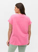 Marled cotton t-shirt, Fandango Pink Mél, Model image number 1