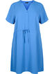 Short sleeve dress with tie waist, Riverside, Packshot image number 0