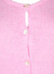 Knitted cardigan with wool and buttons, Begonia Pink Mel., Packshot image number 2