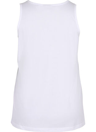 Sleeveless A-line top, Bright White, Packshot image number 1