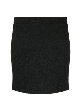 Short skirt with texture, Black, Packshot image number 1