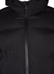 Long puffer winter coat with hood, Black, Packshot image number 2