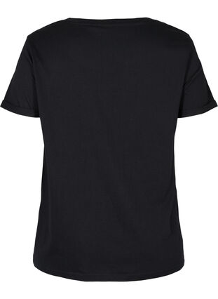 Training T-shirt with print, Black Gradiant, Packshot image number 1