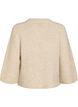 Wool blend cardigan with 3/4 sleeves, Beige, Packshot image number 1