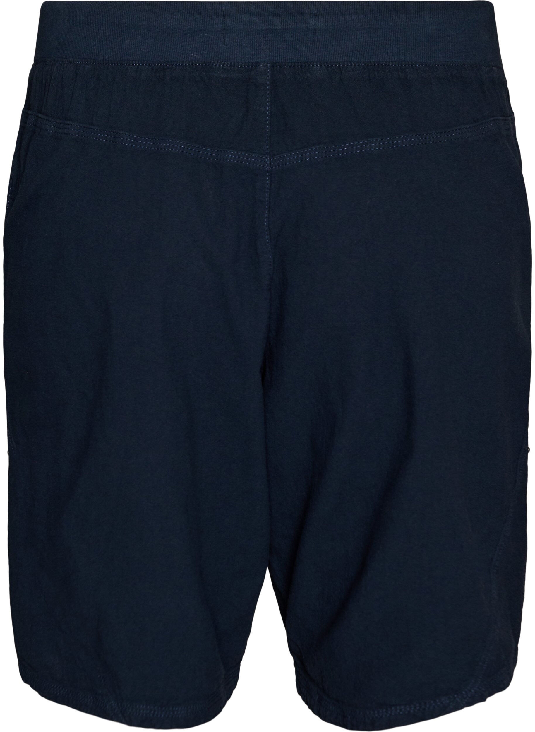 ZizzifashionLoose cotton shorts with pockets, Blue, Packshot image number 1