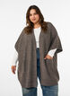 Cardigan with open front and wide sleeves, Brown, Model image number 0
