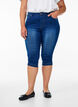 High-waisted Amy capri jeans with super slim fit, Blue, Model image number 2