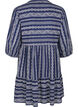 Short dress with graphic print and 3/4 sleeves, Blue, Packshot image number 1