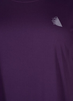 Short-sleeved workout t-shirt, Purple Pennant, Packshot image number 2
