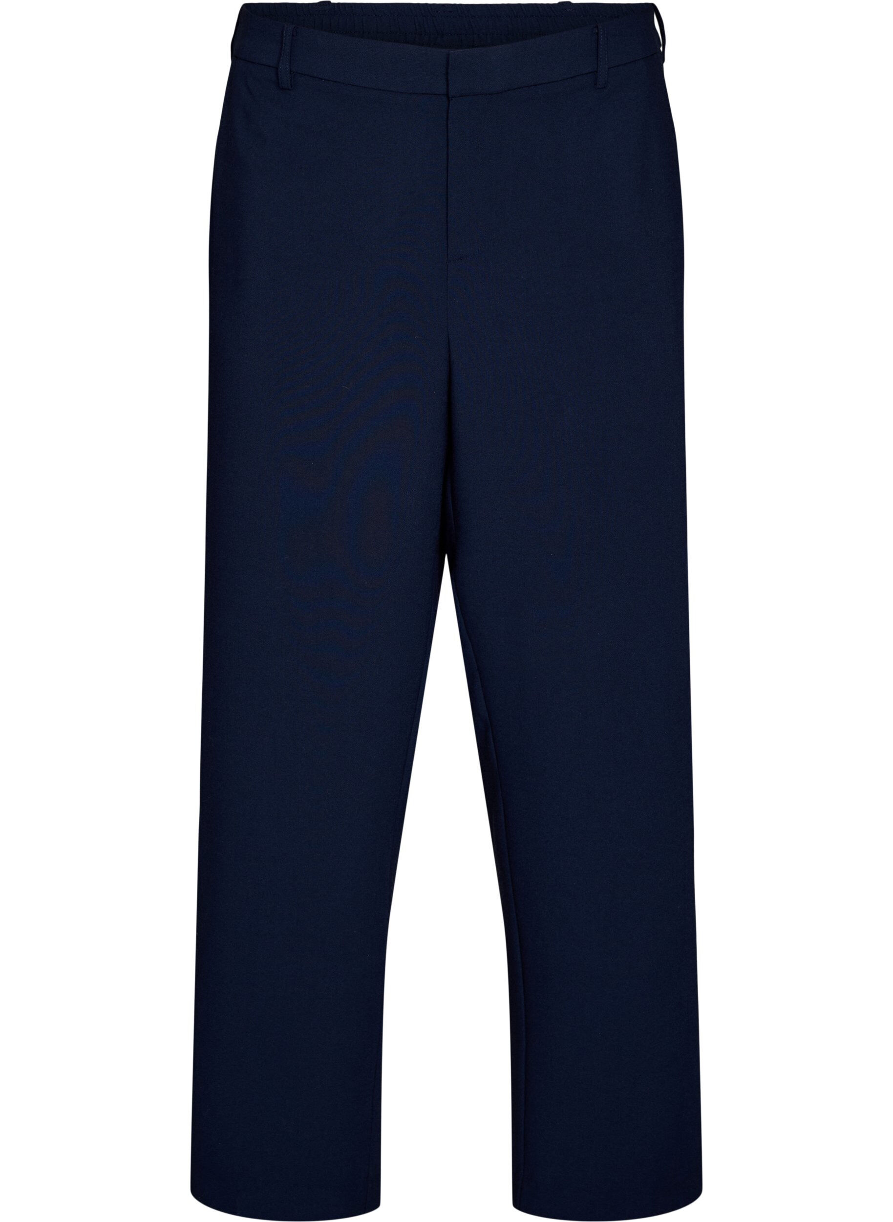 Tailored trousers with a high waist and straight fit