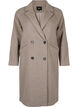 Wool coat with buttons and pockets, Moon Rock Mel., Packshot image number 0