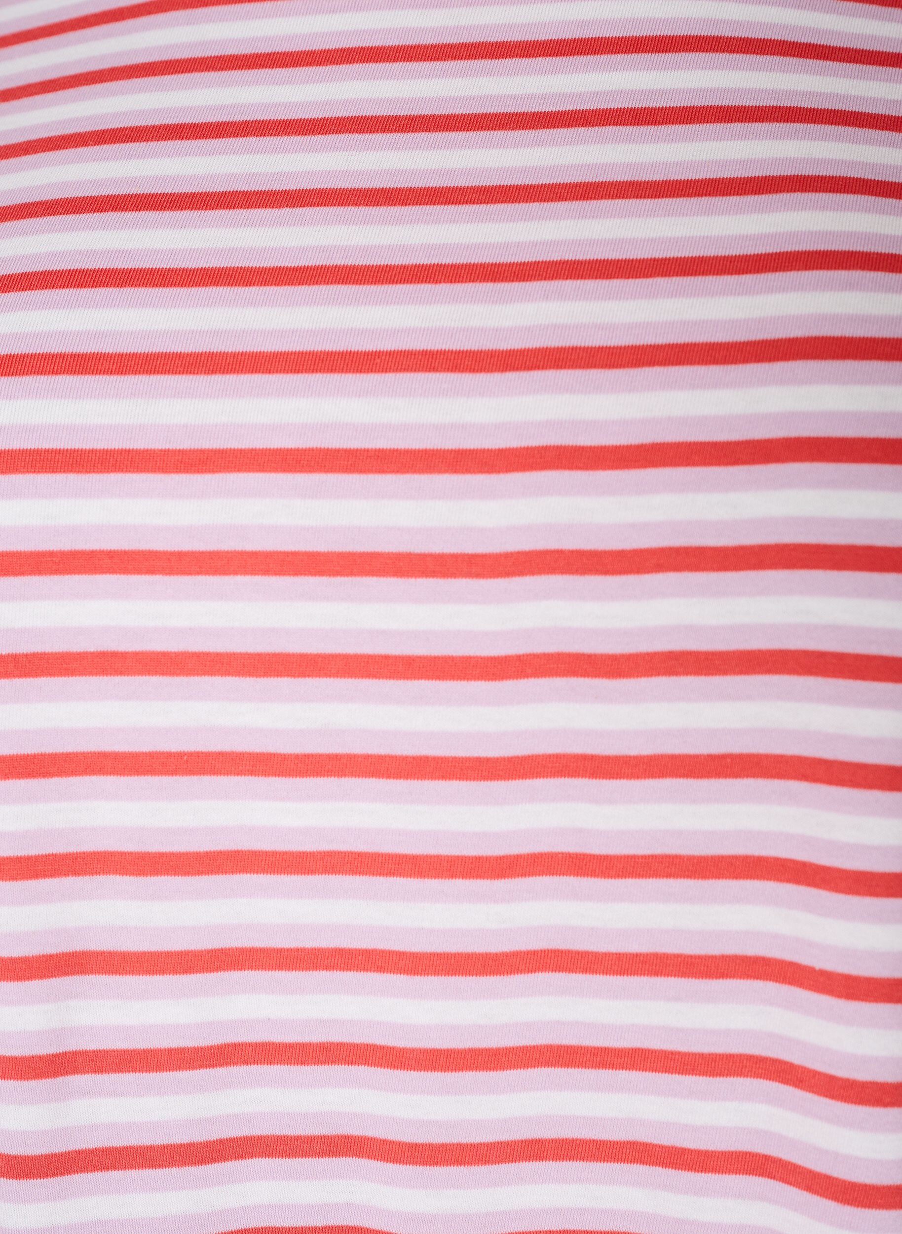 ZizzifashionLong oversized striped T-shirt in organic cotton, Purple, Packshot image number 2