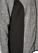 Training cardigan with contrast panels and a high collar, Dark Grey, Packshot image number 3