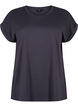 Short sleeve cotton blend T-shirt, Dark Grey, Packshot image number 0