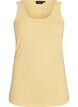 Solid color basic top in cotton, Yellow, Packshot image number 0