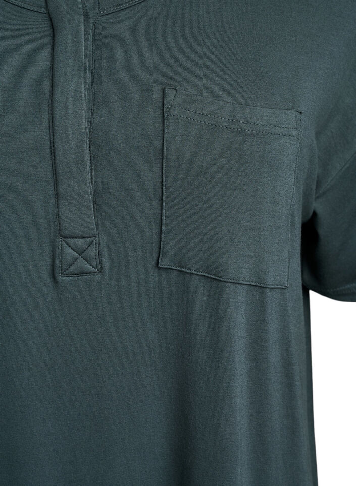 Short-sleeved nightgown in viscose, Urban Chic, Packshot image number 2