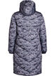 Long camouflage puffer jacket, Dark Grey, Packshot image number 1