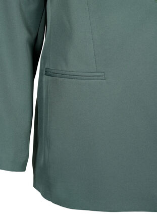 FLASH - Simple blazer with button, Balsam Green, Packshot image number 3