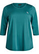Workout top with 3/4 sleeves, Green, Packshot image number 0
