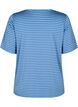 T-shirt with TENCEL™ Lyocell and stripes, Blue, Packshot image number 1